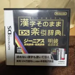 漢字そのまま DS楽引辞典 ニンテンドーDS