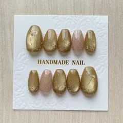 【現品】金色マグネットネイルチップ