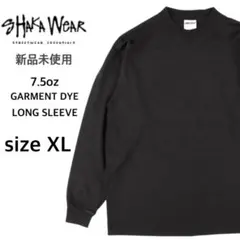 【シャカウェア】新品未使用 7.5oz ガーメントダイ 無地 ロンT 黒 XL
