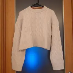 【美品】Mila Owen ミラオーウェン ケーブルニット セーター 長袖