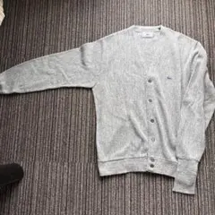 70〜80s LACOSTE カーディガン　グレー
