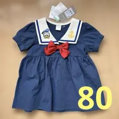 バースデイ　futafuta ドナルドダック　ワンピ＆ヘアピンセット　８０サイズ 2025年最新バースデイ ドナルド futafutaの人気アイテム - メルカリ