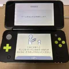 New 2DS LL ブラック/ライム 本体➕ケース