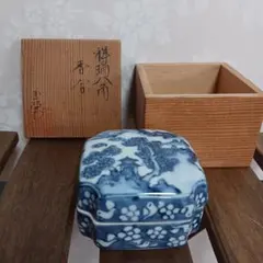 茶道　香合　祥瑞八角香合　玉堂