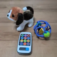 いぬの動くぬいぐるみ、Fisher-Price バイリンガル・スマートフォン3点