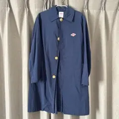 美品✨DANTON ダントン ナイロン タフタ ステンカラー コート 34 紺