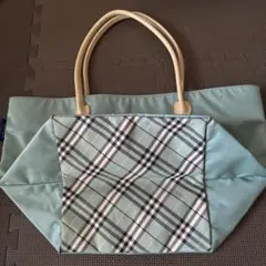 Burberry ブルーレーベル 舟形　ノバチェック柄 トートバッグ