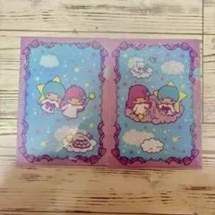リトルツインスターズ カフェ クリアファイル 2枚セット　キキララ