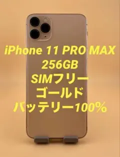 Iphone11 promax 256GB ゴールド　バッテリー100%