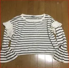 ZARA♥長袖ニット★デザイン袖/L