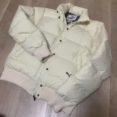 【PUMA】Mサイズ　アイボリーダウンジャケット　両脇ポケット有　美品
