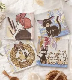 ジブリ　魔女の宅急便 ゴブラン織 コースター 4枚組