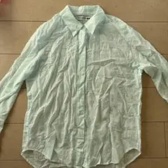 INES DE LA FRESSANGE UNIQLOコラボ水色 長袖シャツ M