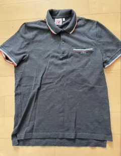 ラコステ　ポケット　ライン　ポロシャツ　グレー　3
