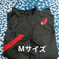 ASICS ウィンドブレーカー 黒/赤