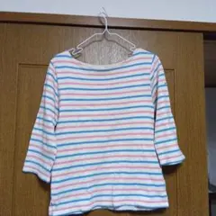 BEAMS HEART ！ ストライプ 五分袖 Tシャツ