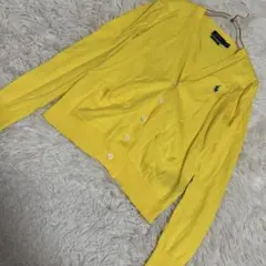 POLO RALPH LAUREN カーディガン イエロー XS 着回し 羽織り