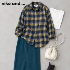【美品】niko and… チェック柄ネルシャツ