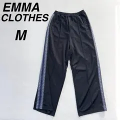 EMMA CLOTHES ワイドトラックパンツ サイドラインノルディックパターン