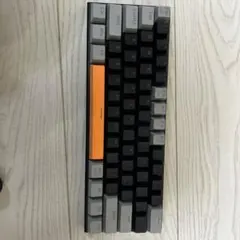 コンパクト青軸キーボード グレーオレンジ