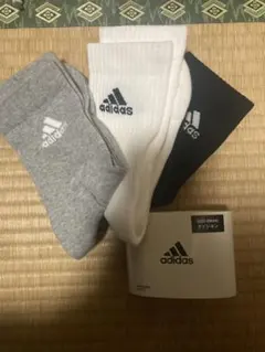 adidas靴下3足組Sサイズ（22〜24cm）
