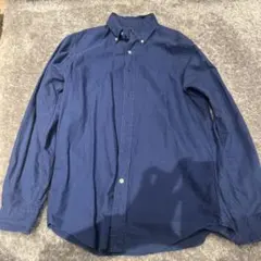 POLO RALPH LAUREN ブルー長袖シャツ　綿100%