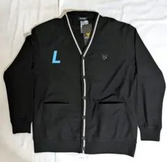 Lサイズ☆メンズ長袖 Lyle & Scott カーディガン ブラック　未使用品のサムネイル