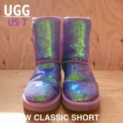 UGG クラシックショート スパンコール 24cm US7