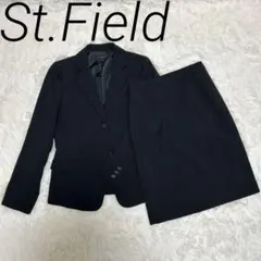 St.Field スカートスーツ リクルート ビジネス 新卒 ブラック 9号