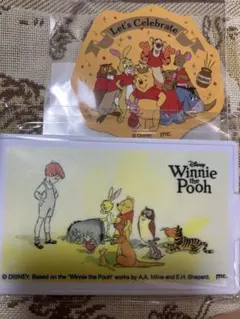 くまのプーさん展　イベント限定商品　集合ミラー　ステッカー