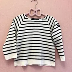 SAINT JAMES ストライプ長袖カットソー　七分袖