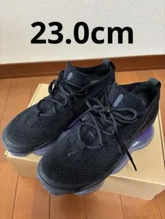 NIKE/ナイキ エアマックス スニーカー 23cmブラック黒 厚底 パープル