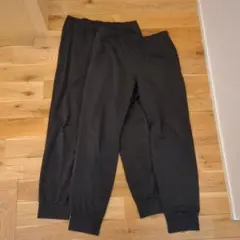 GU ブラック ジョガーパンツ 2本セット