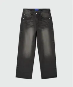 MUSINSA ワイドデニムパンツ ブラックのサムネイル