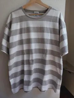 PORTANCE ボーダー Tシャツ olive 半袖(M～L相当) - メルカリ