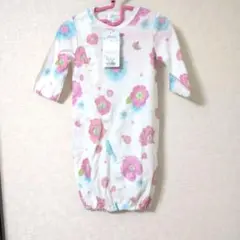 【新品タグ付き】hakka baby 2WAYロンパース　花柄　春　フリーサイズ