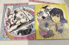 鬼滅の刃全集中展無限列車編・遊郭編　ミニ色紙【伍】　嘴平伊之助セット