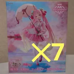 TAITO 桜ミク AMP+ フィギュア 桜ドレスver.7体セット