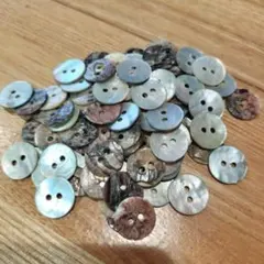 天然シェルボタン　真珠貝ボタン　12.5mmサイズ　30個