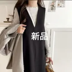 新品未使用CLASSICAL ELF ノースリーブロングワンピース ブラックM