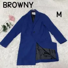 BROWNY◇ブラウニー　チェスターコート 【M】ブルー　アウター　羽織物　上着