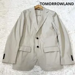 極美品トゥモローランド　コットンポリエステル シングルブレステッド2Bジャケットのサムネイル