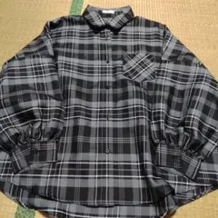 Helm チェック柄 長袖シャツ