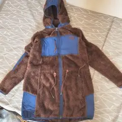 ノースフェイス フードつき フリースジャケット ブラウン S