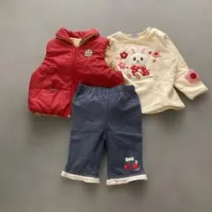 ミキハウスお値打ち3点セット 90cm