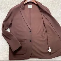 極美品 L-XL相当 23年 ナノユニバース テーラードジャケット 現行品 伸縮