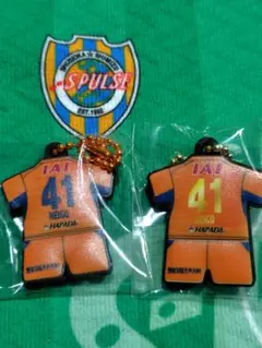 清水エスパルス☆41鈴木選手☆ユニフォームラバーキーホルダー
