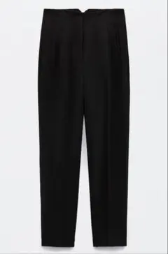 ZARA ハイウエストテーパードスラックス　XS