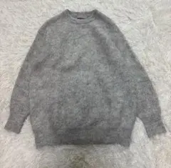 未使用近 アンフィーロ アルパカシャギー ロングニット M