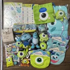 モンスターズ インク　マイク＆サリー 小物セット　ぬいぐるみマスコット